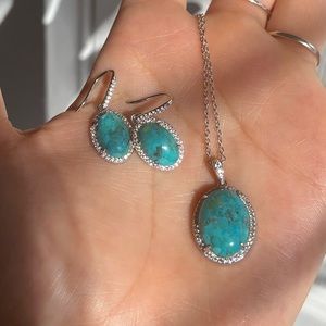 Turquoise Earring & Necklace Set